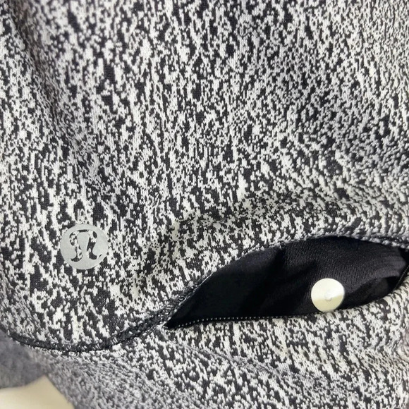 LULULEMON | RUSH HOUR LONG SLEEVE LUON SPRAY JACQUARD WHITE BLACK - Picture 16 of 16